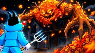 I Escaped the SCARY Leaf Cleaning Game in Roblox! 