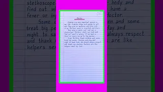 Essay On Doctor Paragraph On Doctor Doctor Essay In English Essay On Doctor In English 