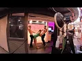 Las vegas nightlife Fremont Street walk Colourful sexy girls and lights of midnight 4KU