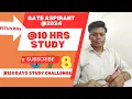 The Proud GATE Preparation 2024 Days Study challenge Hrs Daily study Day Completed
