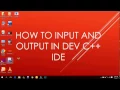 Part 4 How to input and Output in dev c IDE Easy Method Beginners Tutorials
