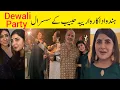 Hindu actress Areeba Habib celebrating Deewali party