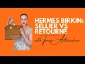 Hermes Birkin Sellier or Retourne