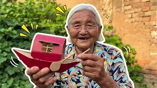 Is the wupeng boat made by grandma beautiful?