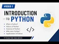 Python Programming Lecture 1 Introduction to Python