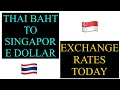 1 THAI BAHT TO SINGAPORE DOLLAR EXCHANGE RATES TODAY 22 May 2025 to