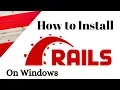How to Install Ruby on Rails on Windows 7 - 8