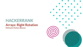 Arrays Left Rotation HackerRank Solution - Python Method 2 Bonus