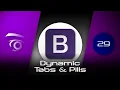 Bootstrap Dynamic Tabs and Pills Tutorial