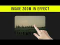 Image Zoom Hover Effect in HTML CSS