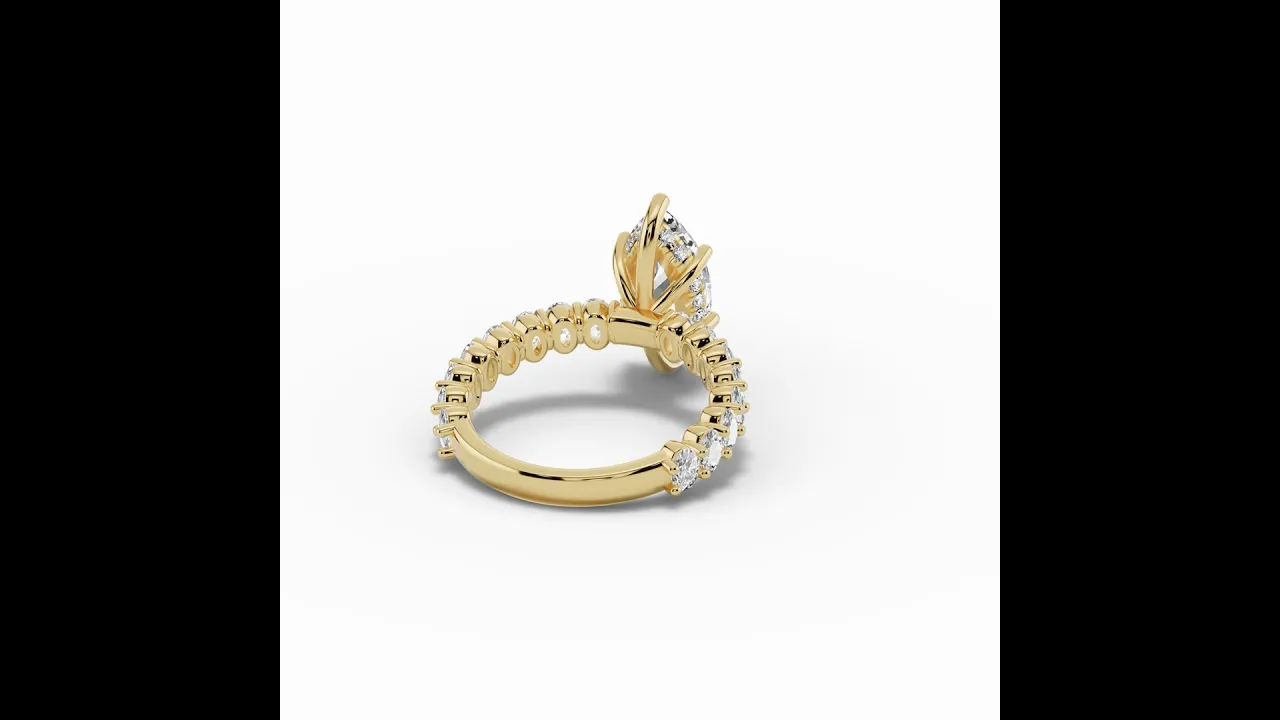 Marquise Aurielle Crown Engagement Ring