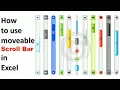 how to add move able scroll bar in excel Scroll bar in excel Excel secrets