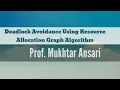 Deadlock Avoidance Using Resource Allocation Graph Algorithm - Operating System