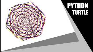 Python Turtle - Draw Hexagon Multi Color Pattern in Python Turtle Graphics By