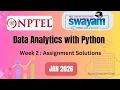 Data Analytics with Python week 2 Assignment solutions Jan 2026