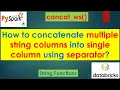 144 concat - ws How to concatenate multiple columns using separator PART 144