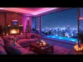 Peaceful Christmas Lofi for Relaxation🎄Relaxing Christmas Ambience 🔥Warm Fireplace \u0026 Soft Snow