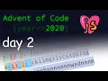 Advent of Code 2020 Day 2 Functional JavaScript