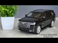 Miniature Black Cadillac Escalade 1 24 Scale OK Diecast Model