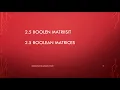 2 7 Boolean matrices