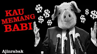 kau memang babi video lirik ajinrabak