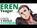 EREN YEAGER Attack on Titan MEN S HAIR CUT AND STYLE TUTORIAL 2022 man bun Eren Yeager