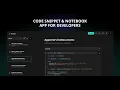 Snippad Demo - Appwrite x Hashnode Hackathon