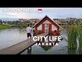 Lagu City Life Indonesia Near Jakarta | Gading Serpong Nighboorhood, Park+ Coffee \u0026 chess , evening walk