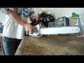 How to change the chain and bar on a Stihl MS170 chainsaw
