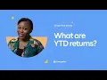 What are YTD returns How to calculate YTD returns on your investment Simplified by Cowrywise