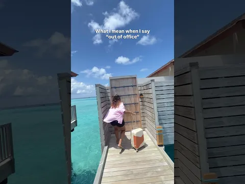 WOKE UP IN MALDIVES 🌊✨ Water Villa Tour 😍 #shorts #ashortaday