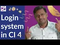 Login system in Codeigniter 4 login and signup in Codeigniter 4 login form in ci4 sign in form