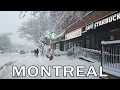 Winter Walk Montreal Quebec - First Major Snowfall of the Season