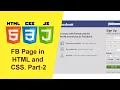 FB Page in HTML and CSS in Hindi Part 2 Html CSS JavaScript Tutorial in Hindi