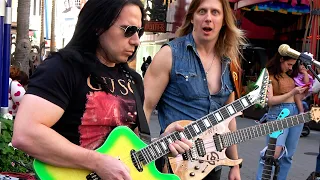 when someone requests dragonforce and this guitarist steals the show