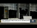 Fire damages Firestone auto repair shop