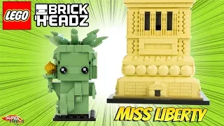 LEGO Brick Headz Statue de la Liberté Miss Liberty 40367 Review Speed Build Super Héros et Compagnie