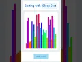 Sorting with Sleep Sort Sorting Algorithms Visualized