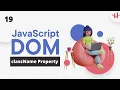 19 Dom Bangla Tutorial JavaScript Dom ClassName Property Bangla Tutorial