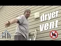 How to install exterior exhaust vent with bird guard Easy dryer vent