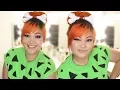 DIY Pebbles Flintstones Halloween Costume Hair Makeup Outfit