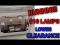 10 CLEARANCE LAMPS AT LOWES
