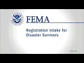 FEMA Registration Intake