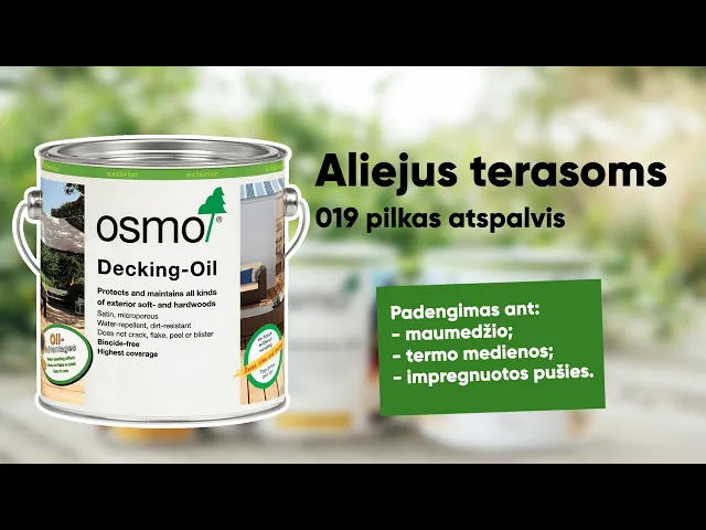Aliejus terasoms OSMO Osmo 019, pilkas, 2,5 l