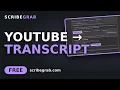 Get the Transcript of Any YouTube Free No Signup