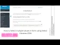 How to Select Multiple Items From an Html Form Drop Down List Using Select Library Cdn Select2 org