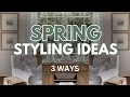 DECORATE WITH ME Styling My Spring Sitting Room 3 Ways