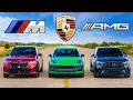 Lagu BMW X3 M50 v Porsche Macan v AMG GLC: DRAG RACE