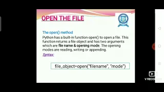 GE3151-PROBLEM SOLVING AND PYTHON PROGRAMMING files opening and closing