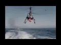 US Navy drone QH-50 DASH dropping a torpedo late 60s
